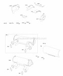 Exhaust Systems Diagram and Parts List for 541477-0100-E1  Briggs and Stratton Engine